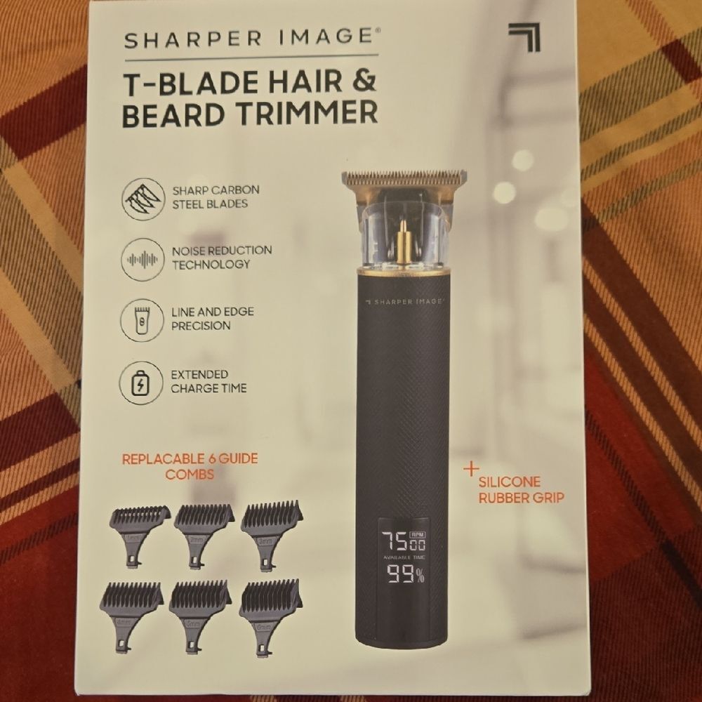 Sharper Image Black and Gold T-Blade Trimmer